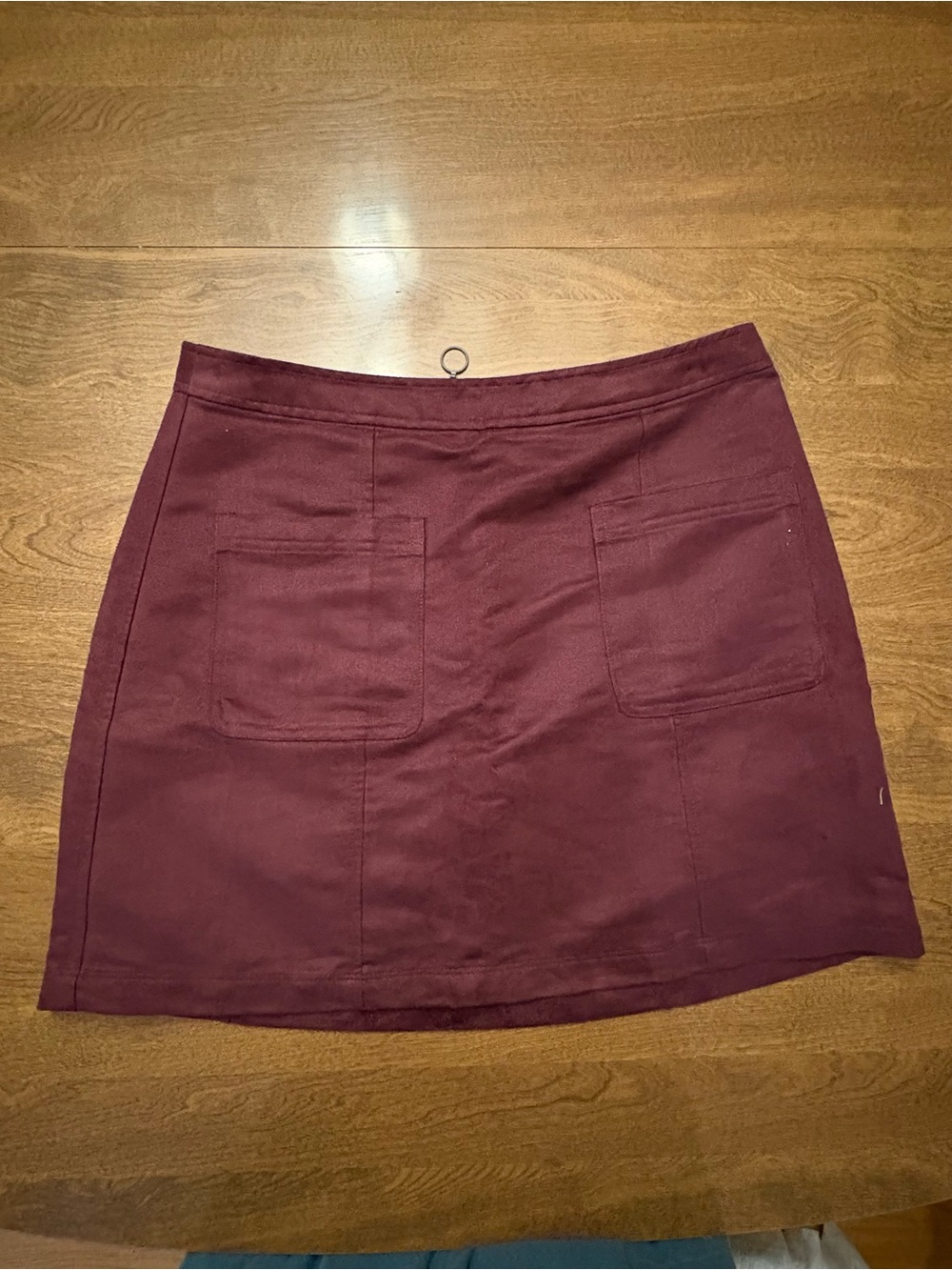 Old Navy Wine Mini Skirt with Front Pockets